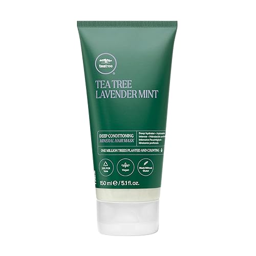 Tea Tree Lavender Mint Deep Conditioning Mineral Hair Mask, Hydrates + Strengthens, For Coarse + Dry Hair, 5.1 fl. oz.