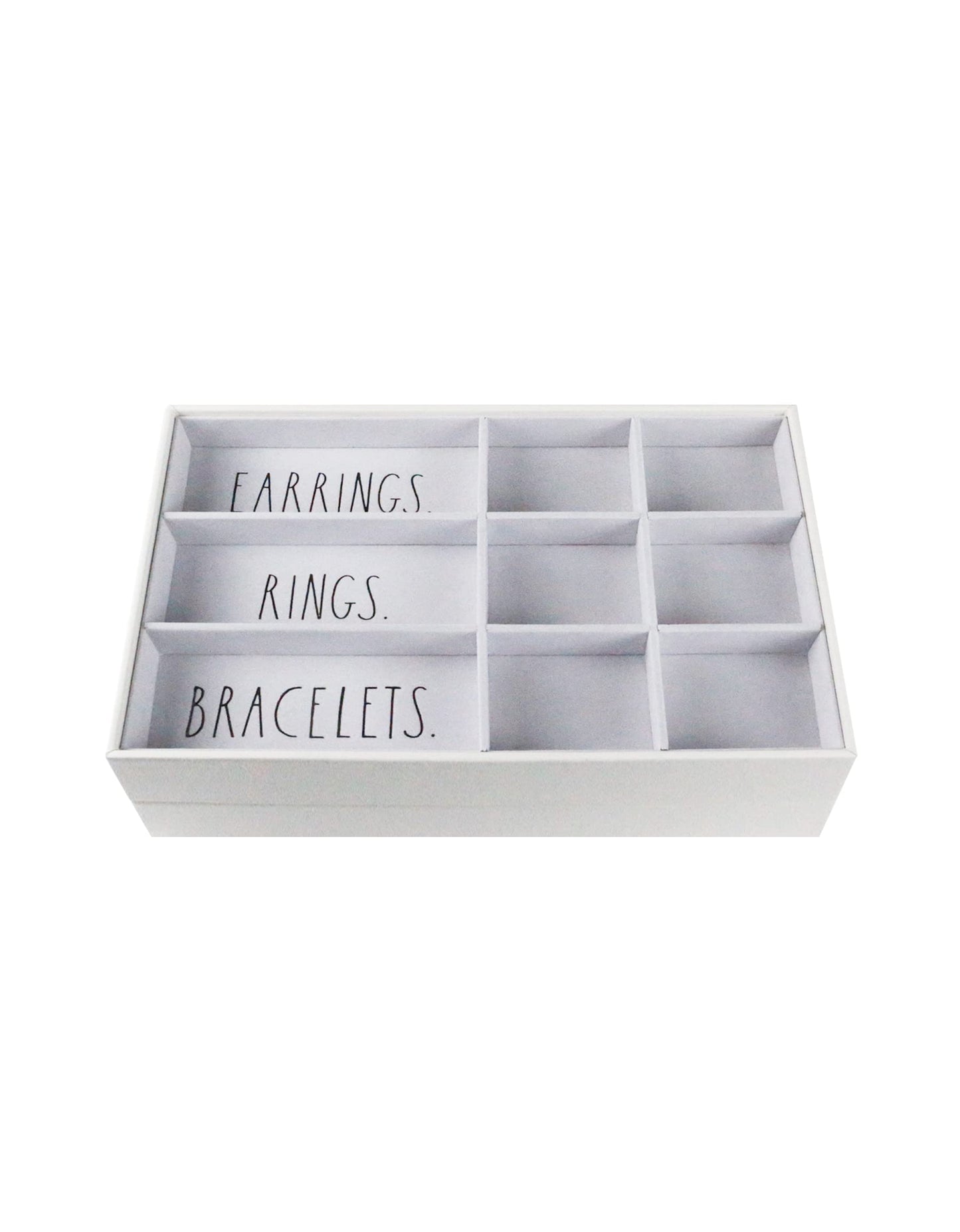 Rae Dunn Jewelry Tray - Jewelry Drawer Organizer - Set of 2 Stackable Jewelry Organizer Trays - Storage Box for Earring, Ring, Bracelet, Necklace…