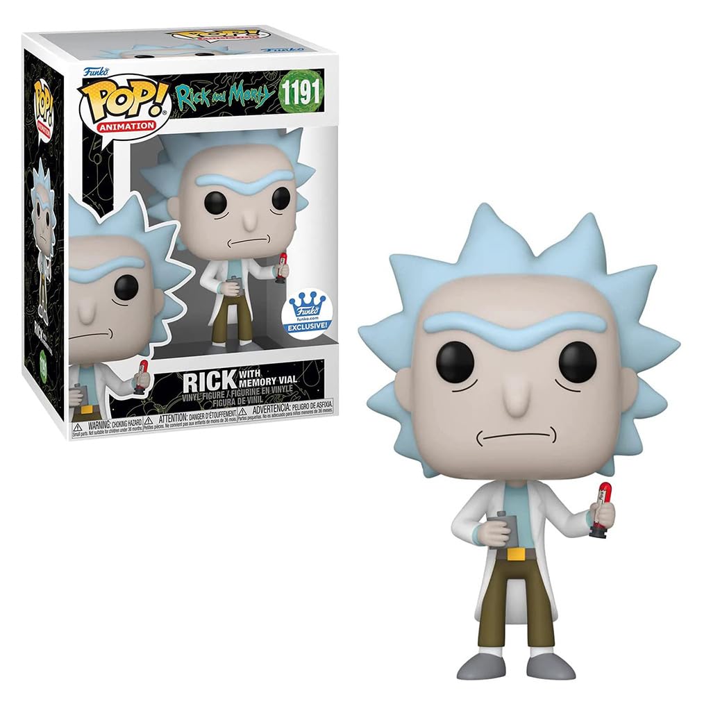 Funko POP! Animation Rick and Morty Rick with Memory Vial Funko Shop Exclusive #1191