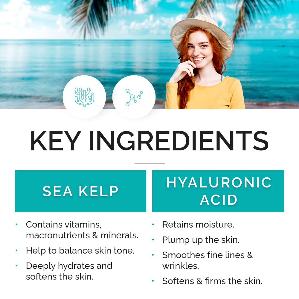 VITAMINS AND SEA BEAUTY Bouncy Sleep Mask with Sea Kelp + Hyaluronic Acid, 6 fl oz