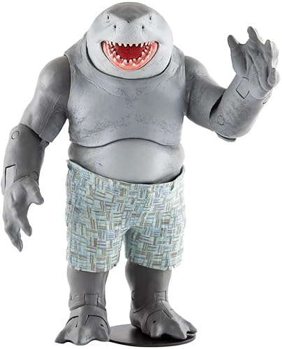 McFarlane 15088-9 Toys DC Suicide Squad Movie-Megafig-King Shark (Gold Label), Multicolour, 12 years +
