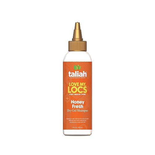 Taliah Waajid Love My Locs Honey Fresh Dry Gel Shampoo 4oz - No-Rinse Scalp Cleanser for Locs, Braids, Twists & Protective Styles