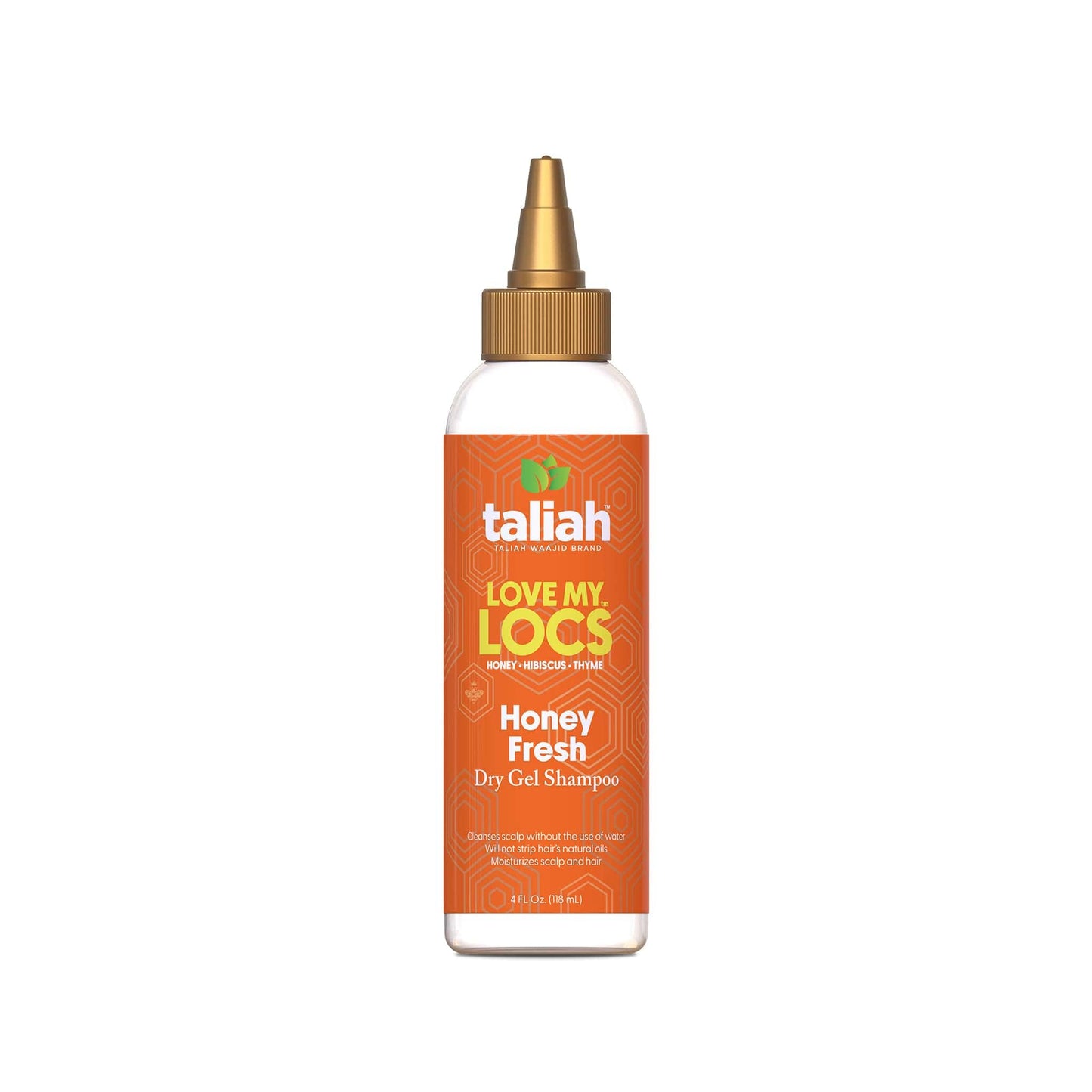 Taliah Waajid Love My Locs Honey Fresh Dry Gel Shampoo 4oz - No-Rinse Scalp Cleanser for Locs, Braids, Twists & Protective Styles
