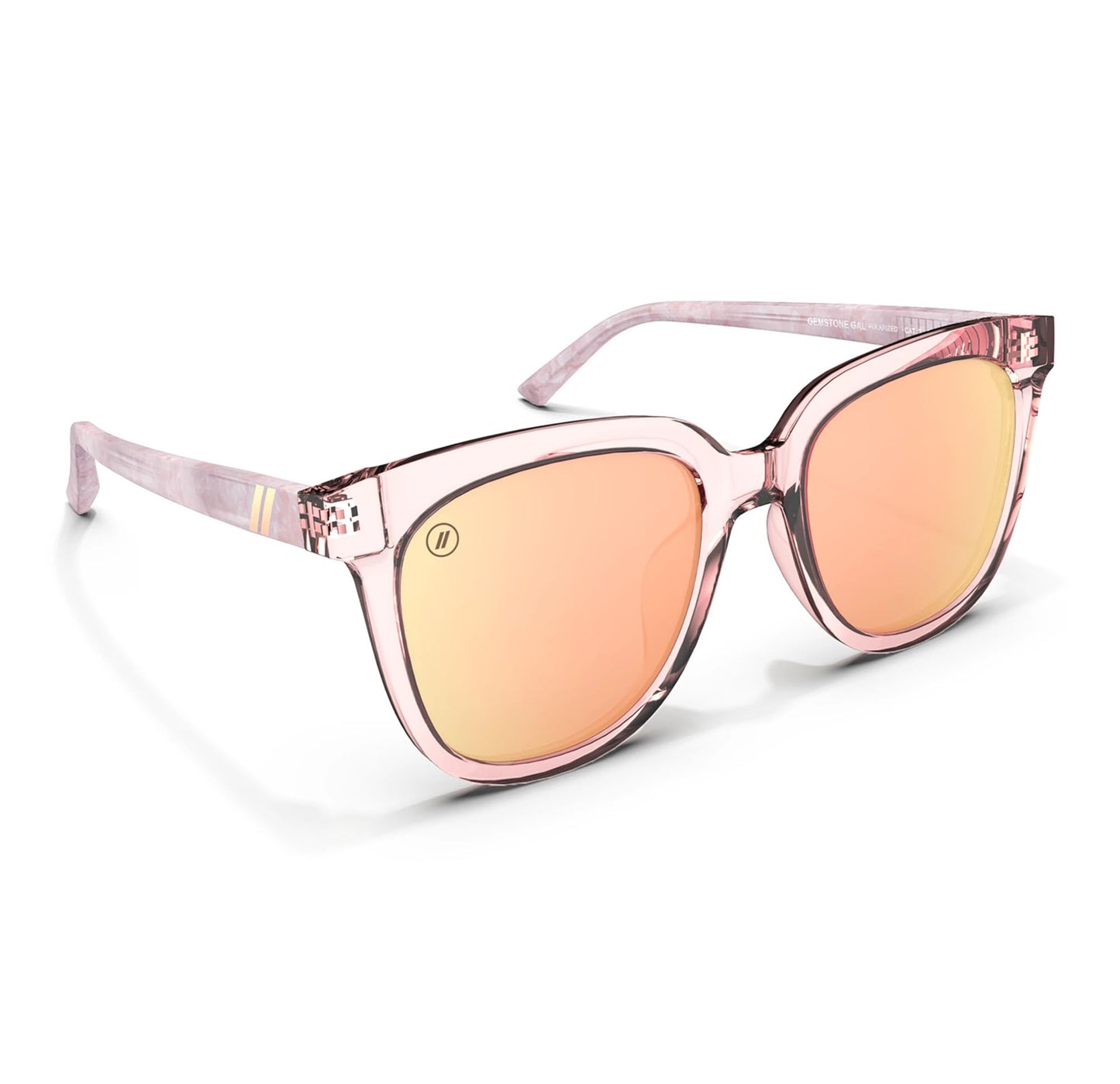 Blenders Eyewear Grove - Polarized Sunglasses - Butterfly Frames with Acetate Temples - 100% UV Protection - For Women - Gemstone Gal