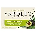 Yardley London Aloe and Avocado Naturally Moisturizing Bath Bar 4.0 oz (Pack of 3).