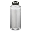Klean Kanteen TKWide Insulated Water Bottle with Loop Cap - Stainless Steel Water Bottle - 64 oz, Brushed Stainless