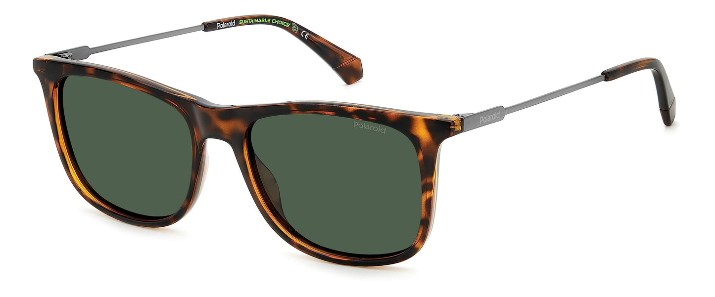 Polaroid Unisex Sunglasses, 086/Uc Havana, 55