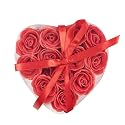 Rose Scented Red Rose Shaped Soaps (Set of 12) Beauty & Personal Care Wrapables