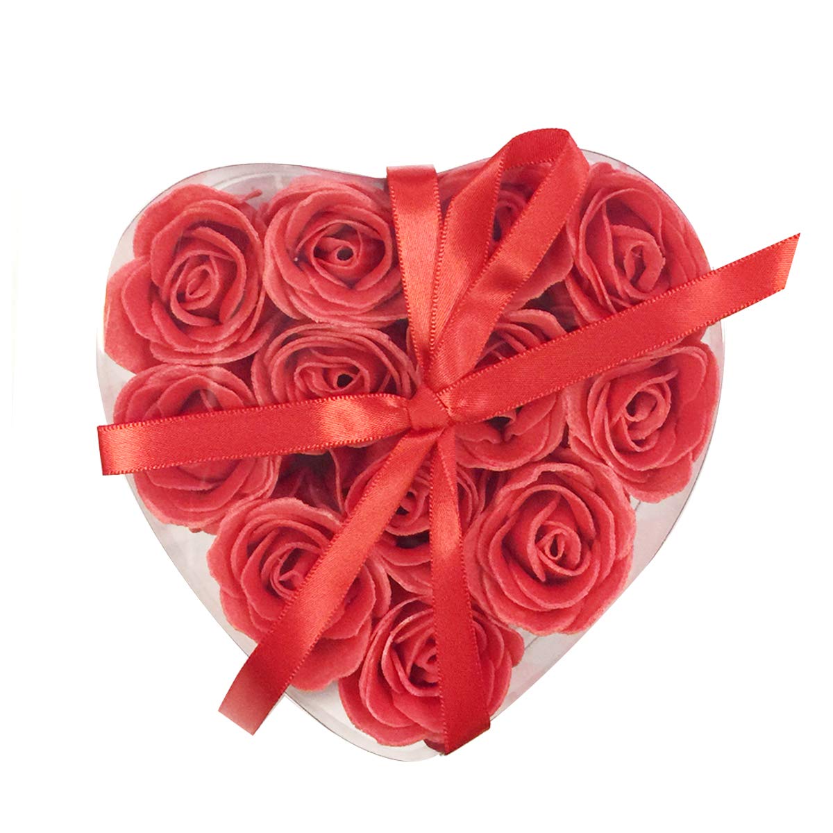Rose Scented Red Rose Shaped Soaps (Set of 12) Beauty & Personal Care Wrapables