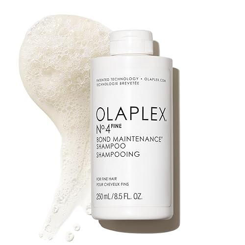 Olaplex Nº. 4 FINE Bond Maintenance Shampoo: Volumize & Strengthen | Gently Cleanse & Non Stripping | For Coily, Curly, Straight, and Wavy, 250 mL