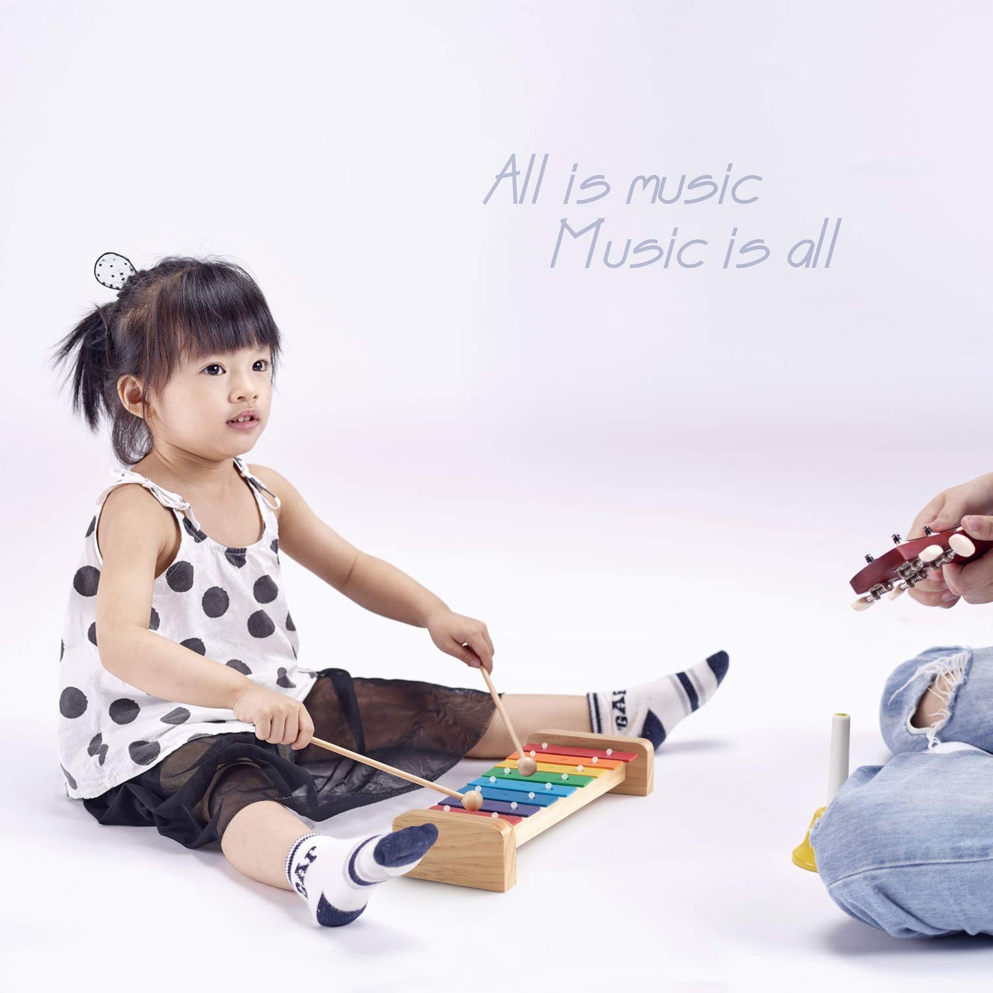 MUSICUBE Wooden Xylophone for Kids with Mallets – Preschool Educational Percussion Toy, Orff Music Kit, Tuned Musical Gift for Children