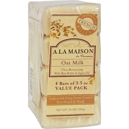 A La Maison Bar Soap Oat Milk Value 4 Ct
