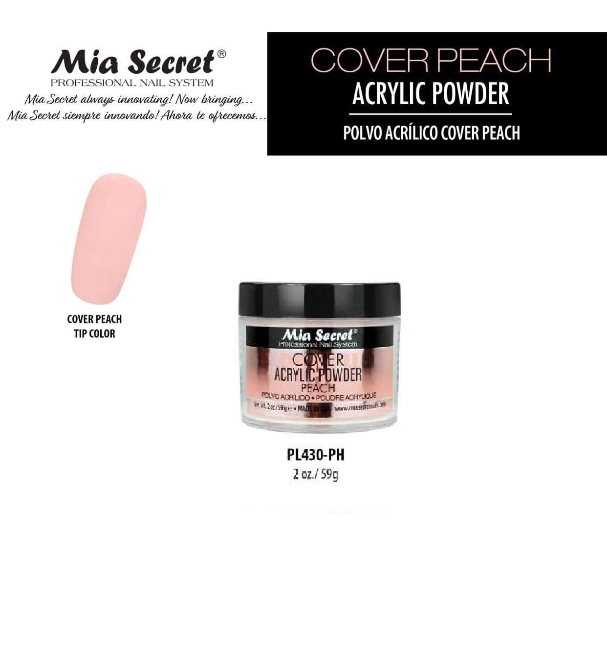 Mia Secret Professional Nail System Cover Acrylic Powder New item 2020 ! (2oz COVER PEACH)