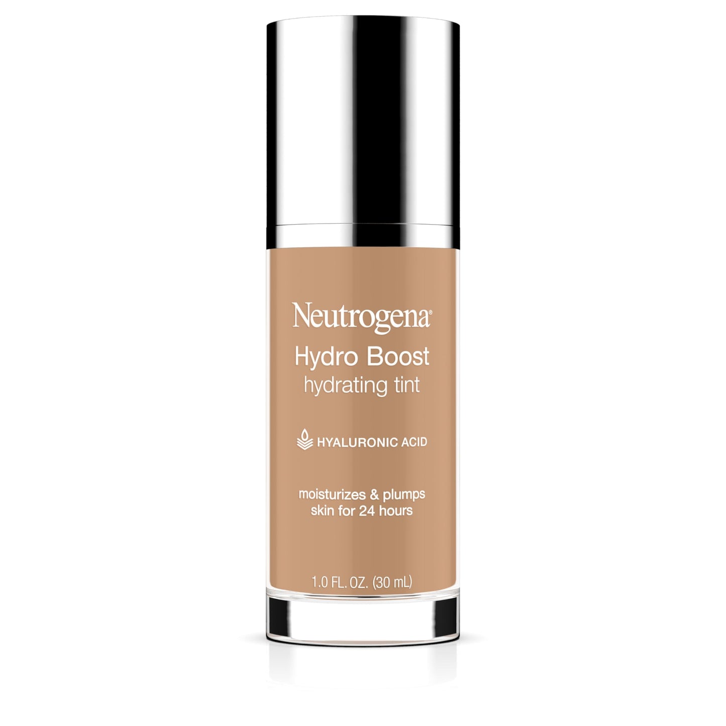 Neutrogena Hydro Boost Hydrating Tint Foundation Makeup for Dry Skin, with Hyaluronic Acid, Lightweight Oil-Free Water Gel, Non-Comedogenic, 60
