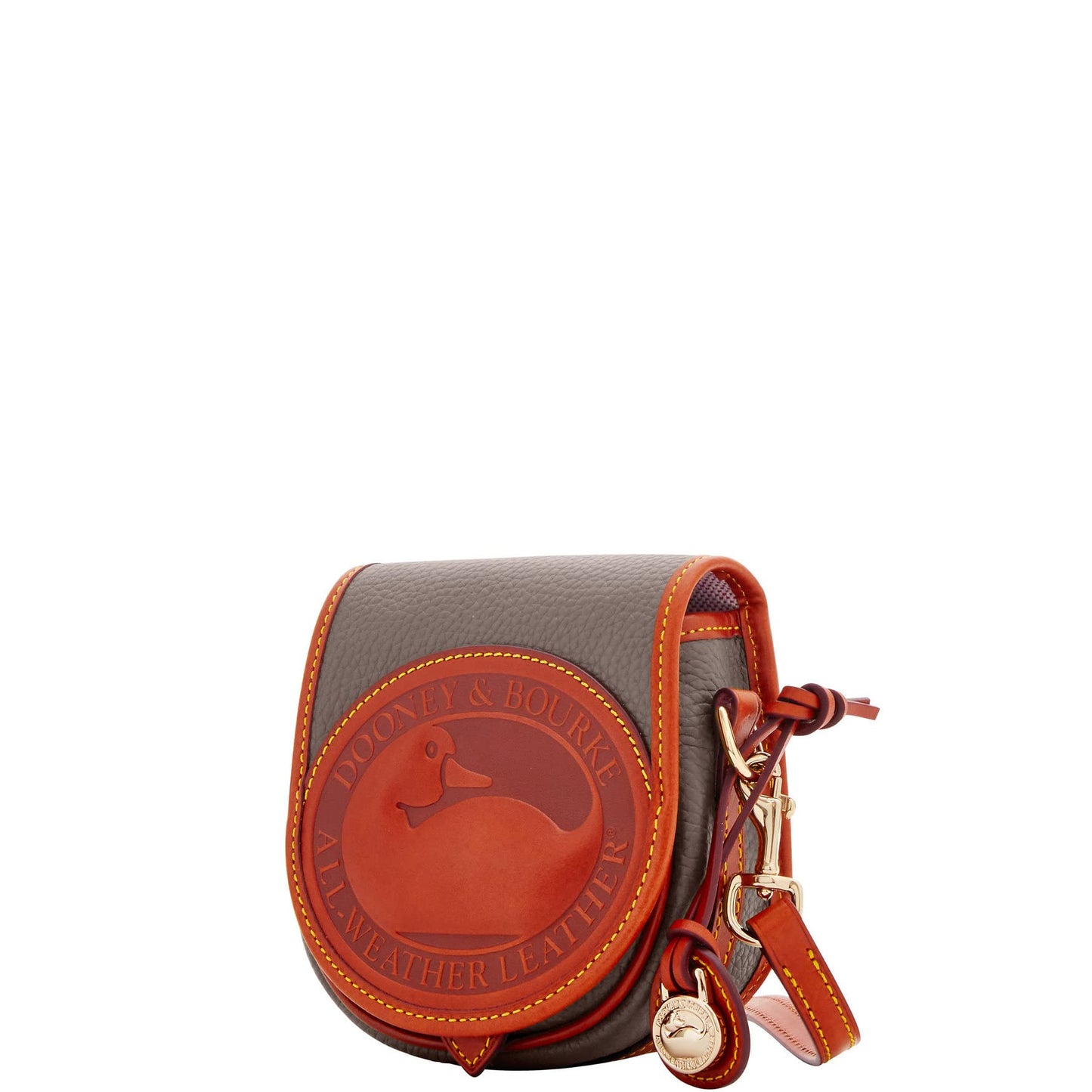 Dooney & Bourke Handbag, All Weather Leather 2 Duck Bag Crossbody - Taupe