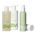 Divi Wash Day Essentials for Fine and Thinning Hair, Volumizing Shampoo, Conditioner, Leave-In Conditioner, 3-Piece Set