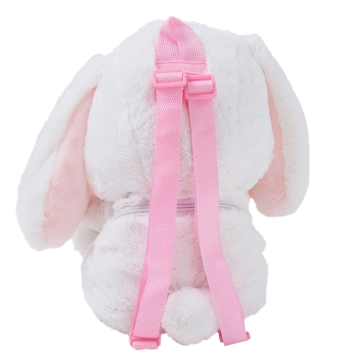 TOLLION Plush Stuffed Animal Backpack Bunny Backpack with Adjustable Gift for Women Girl (Pink)
