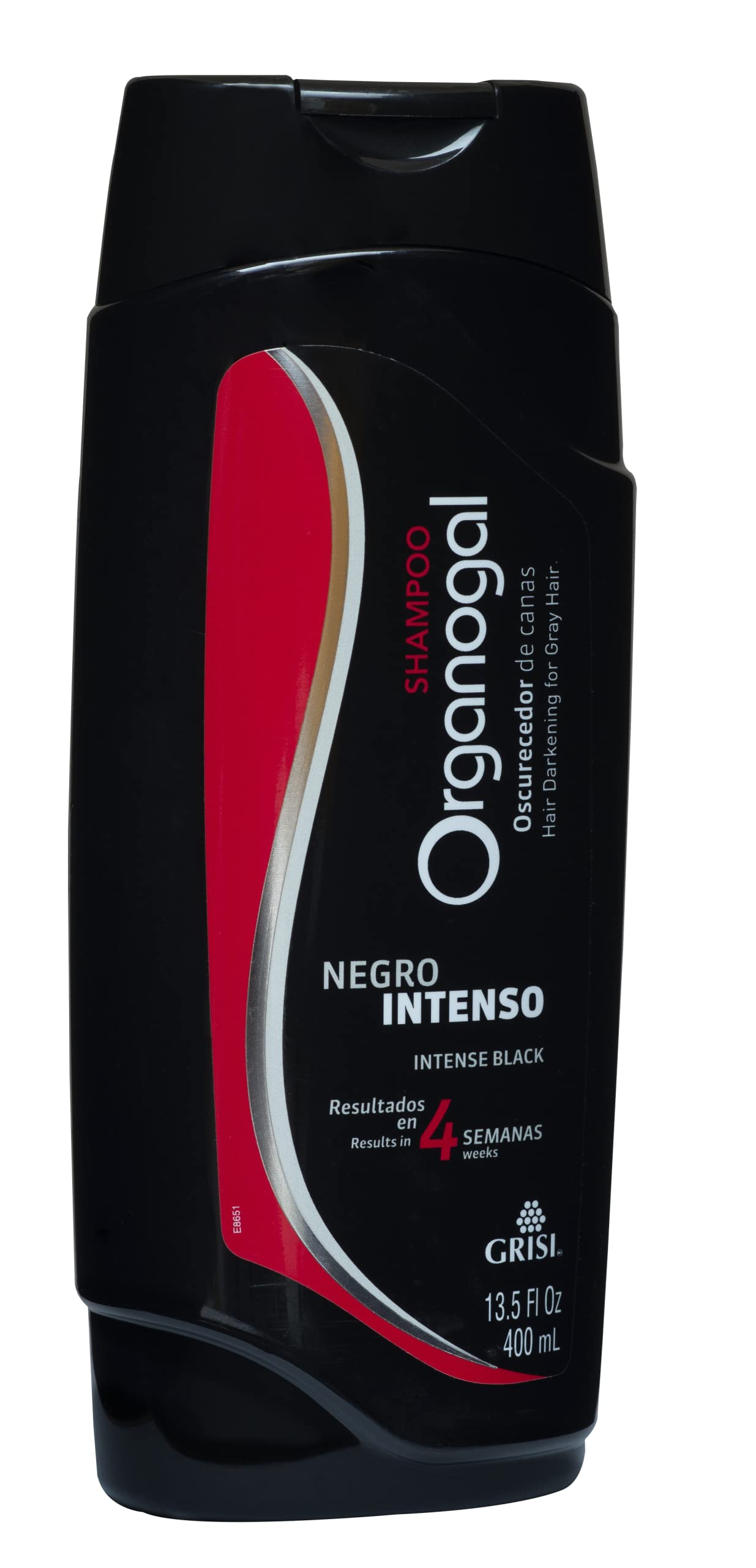 ORGANOGAL Grisi Shampoo Cleansing Darkening Shampoo with Cactus Extract Assists with the Reversal of Grey Hair 2- Pack of 13.5 FL Oz Bottles. (Pack