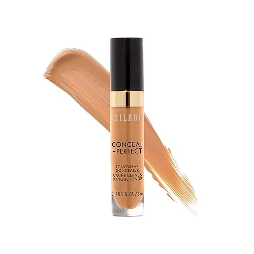 Milani Conceal + Perfect Longwear Concealer - Warm Beige (0.17 Fl. Oz.) Vegan, Cruelty-Free Liquid Concealer - Cover Dark Circles, Blemishes & Skin