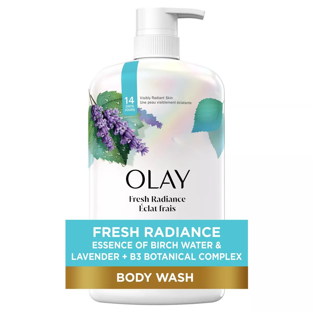 Olay Body Wash 33 Ounce Radiance Birch Water & Lavender