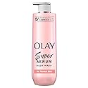Olay Super Serum Body Wash for Normal Skin, 24hr Long Lasting Hydration, 5+ Ingredient Serum Complex for Bright Even Firm Luminous Skin, 20 fl oz