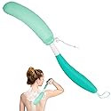Leetye Mei Long Handle Bath Brush Back Scrubber for Use in Shower,Dual-Sided Non Slip Shower Scrubber for Cleaning Body?Exfoliator Wet or Dry Brushing