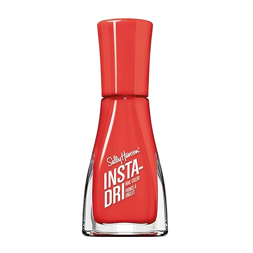 Sally Hansen Insta-Dri®, Hail Cherry, Quick Dry, Long Lasting, Streak-Free Shine, Red Nail Polish