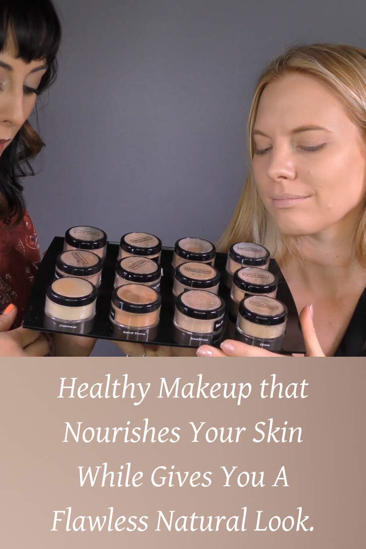 Ageless Derma Mineral Face Powder Foundation Makeup. Natural Full Coverage Loose Foundation with Vitamin and Green Tea. Made in USA