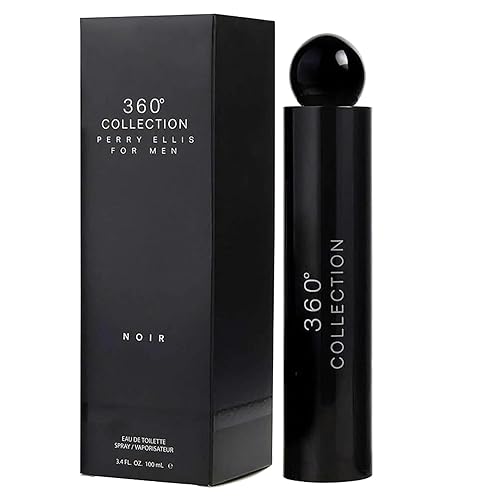 Perry Ellis 360 Collection Noir for Men Eau de Toilette Spray, 3.4 Ounce