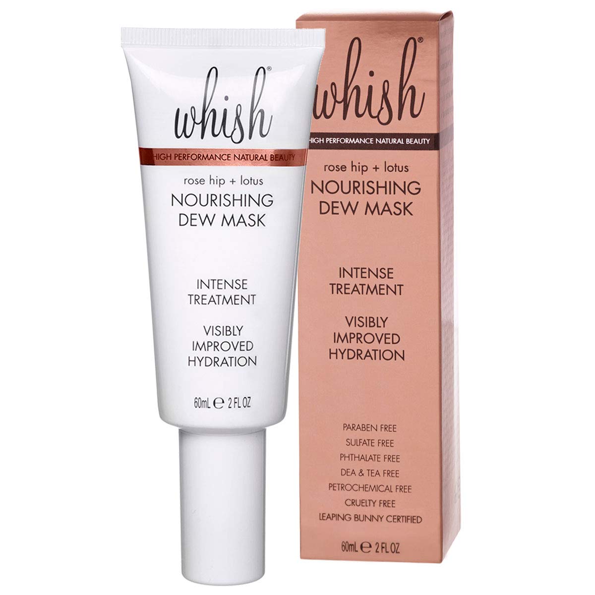 Whish Nourishing Dew Face Mask with Rose Hip Oil and Lotus Oil, Face Moisturizer, Anti Aging, Anti Inflammation, Improve Skin Hydration