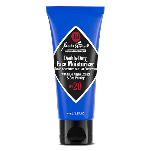 Jack Black Double Duty Mens Face Moisturizer with SPF 20 Sunscreen, 1.5 fl oz - SPF Moisturizer Face, Mens Lotion, Lotion for Men, Skin Care for Men