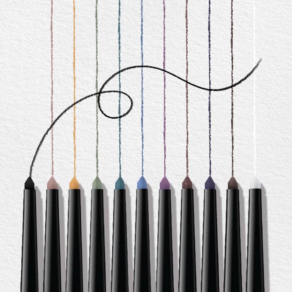 Sistar Ultimate Define Gel Eyeliner Pen Long Lasting Smudge Free Smooth Application Waterproof Liner (Midnight Blue)