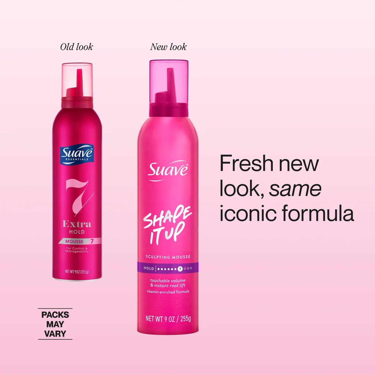 Suave Mousse Shape It Up Sculpting 9 Ounce (Pack of 3)