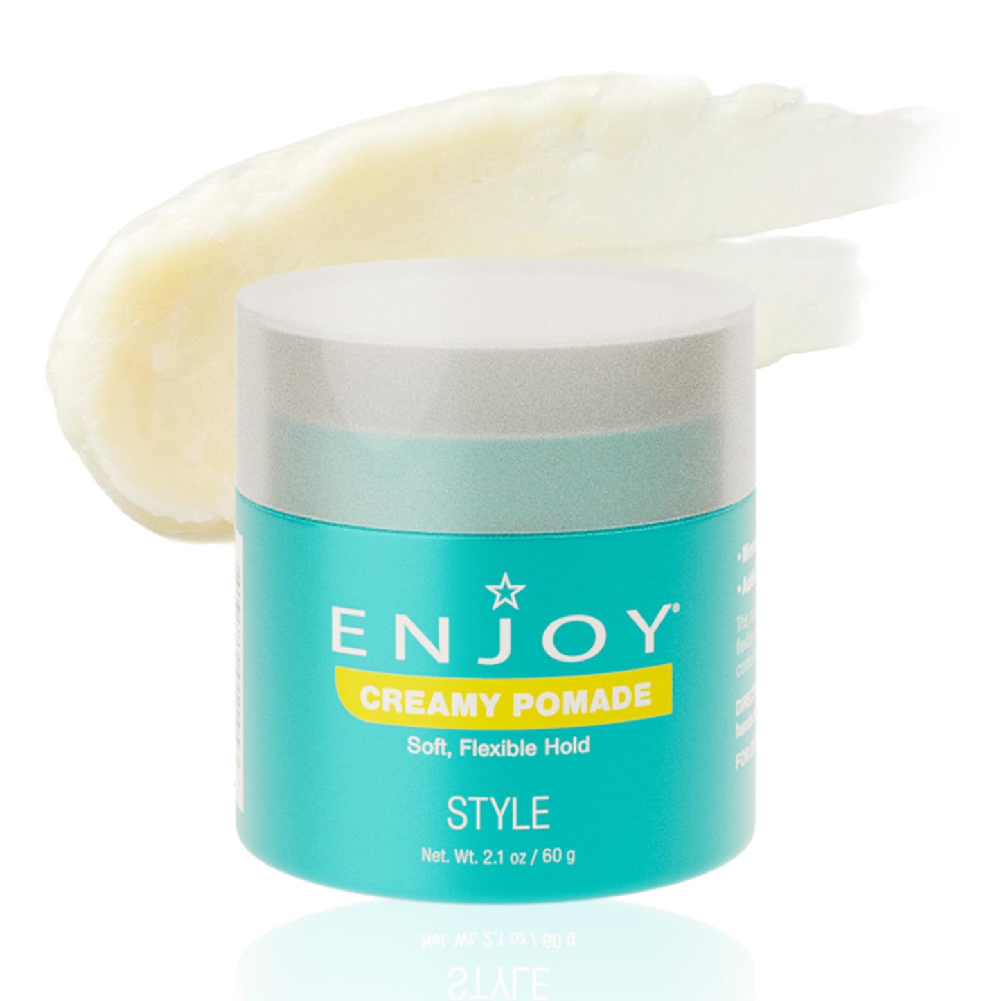 Enjoy Creamy Pomade, Lightweight, Non Greasy Formula for Flexible Control & Natural Shine (2.1 oz)
