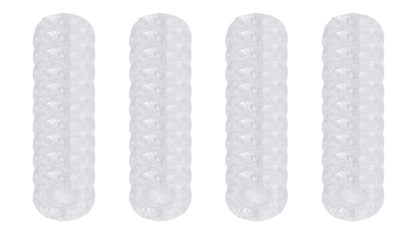 GOUWEIBA 100 pcs Clear Disposable Ear Protectors - Waterproof Ear Cover Caps for Hair Dye Shower Bathing Spa Salon Home Hotel