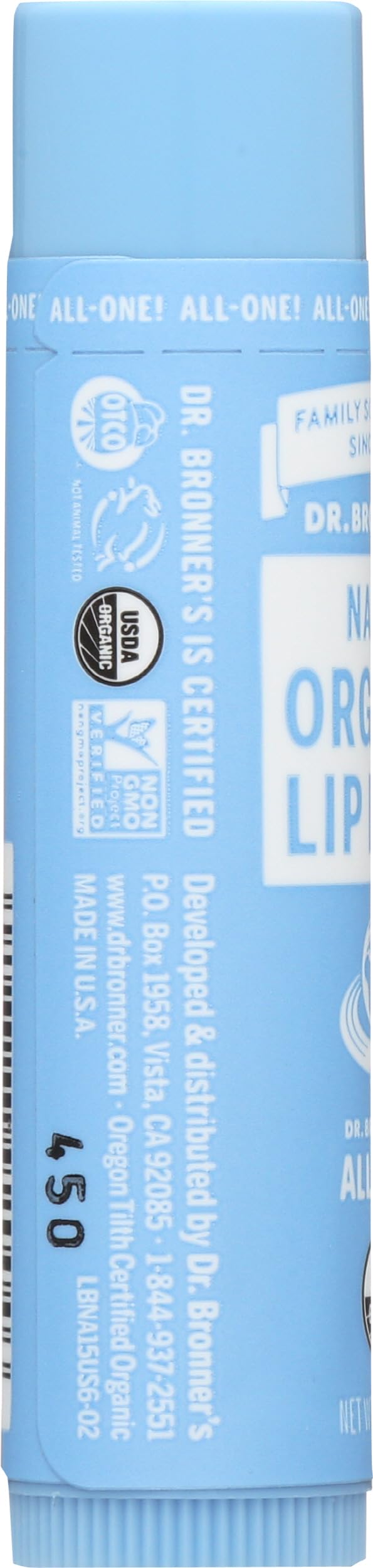 Dr Bronner Lip Balm Naked Unscntd