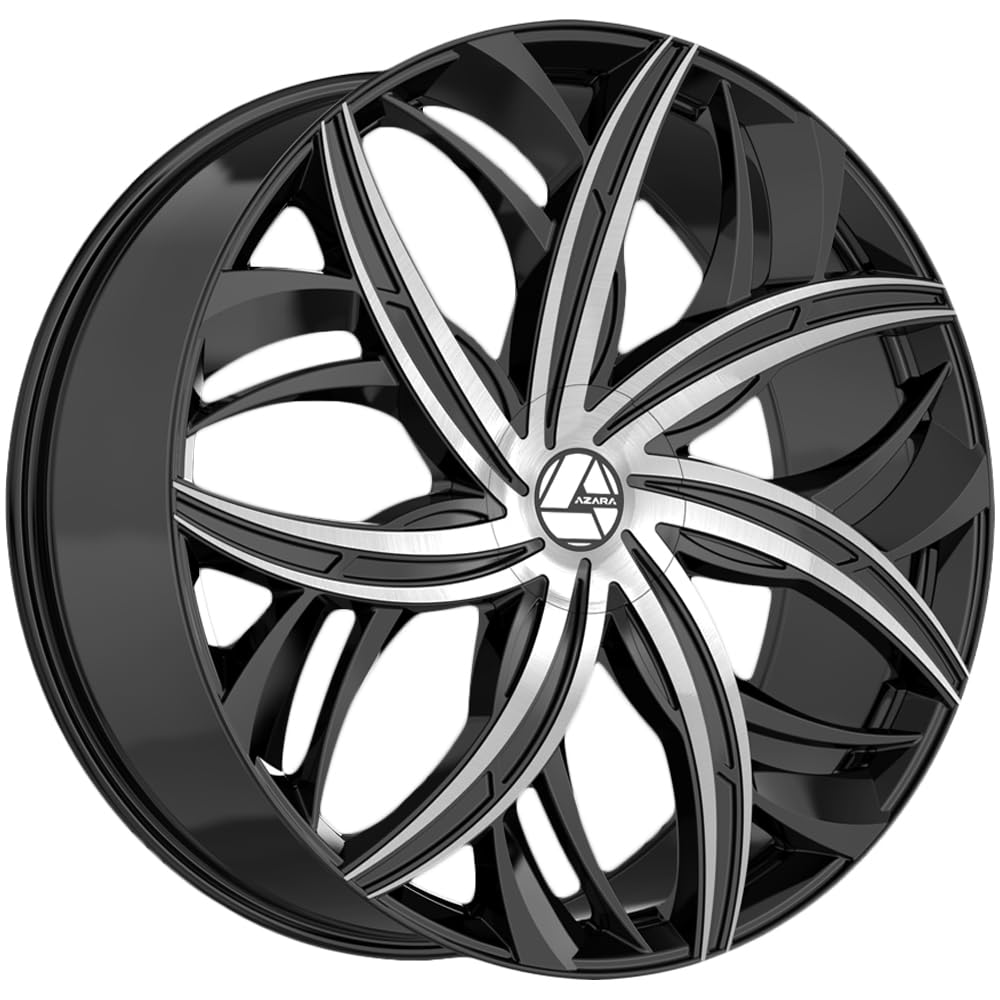 Azara AZA-541 20x8.5 5x108 5x114.3 +35 Cb 74.1 Gloss Black & Machined