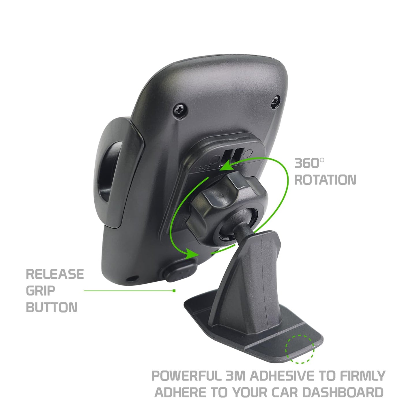 Cellet Dashboard Car Mount, 3M Sticker Mount Smartphone Holder, Cell Phone Holder Compatible for iPhone 13 Pro Max Mini 12 11 Samsung Galaxy Google…