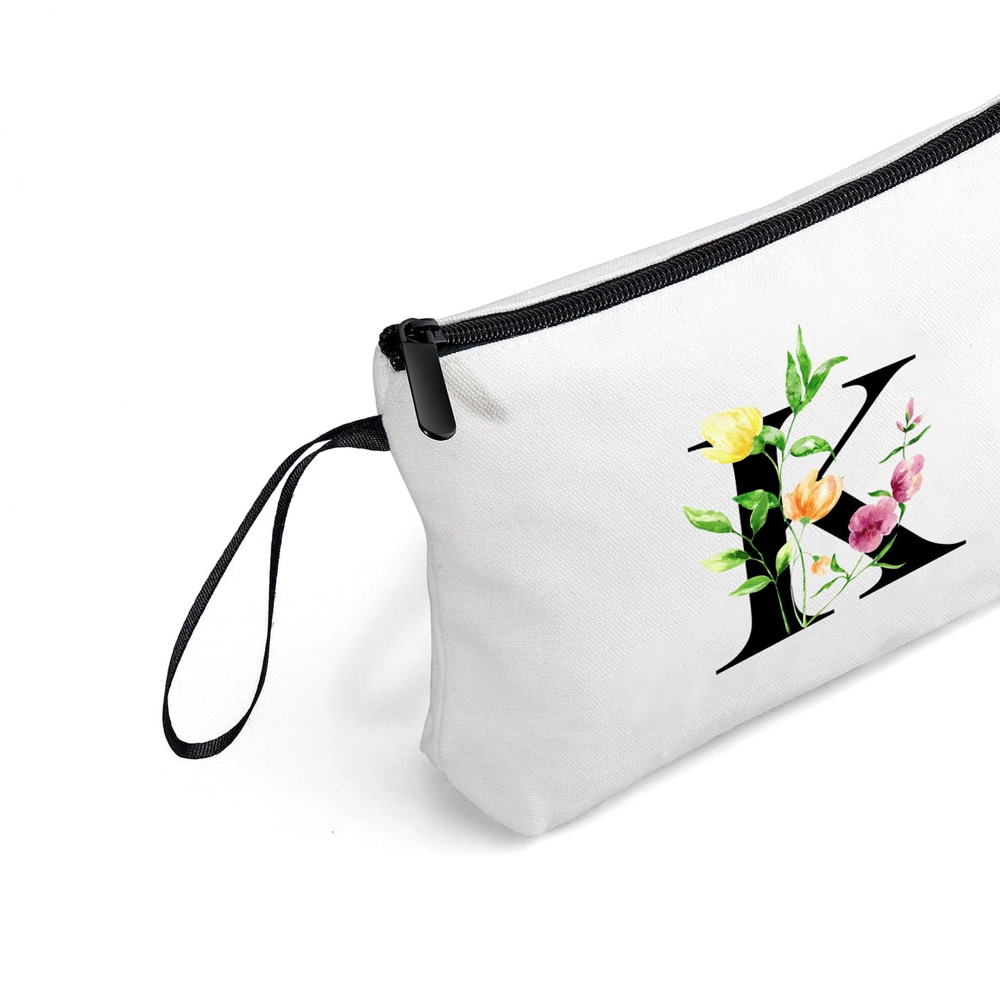 Mom Birthday Gifts – Monogrammed Travel Makeup Bag with Mirror, Thank You Appreciation Gift for Women, Bridesmaids, Teachers & More