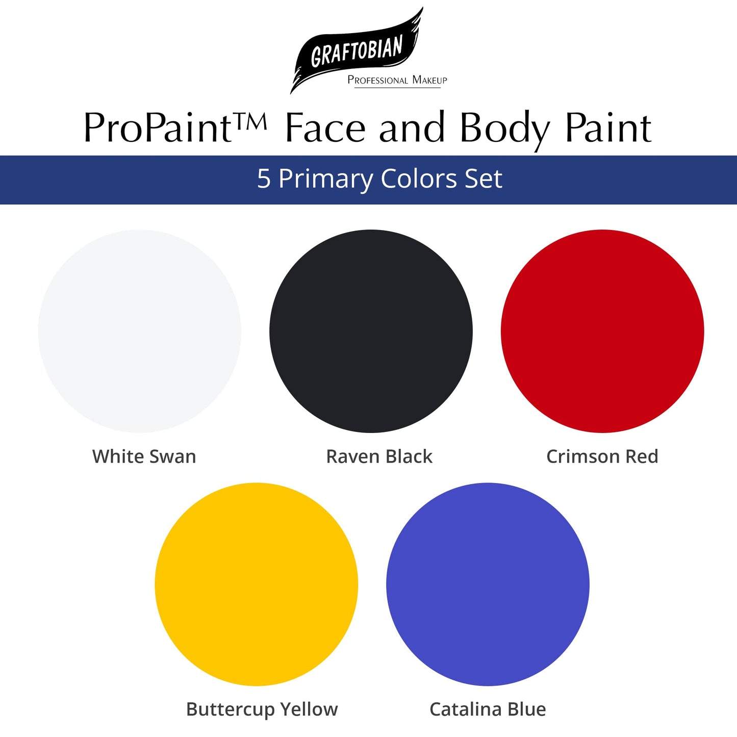 Graftobian Makeup ProPaint Face & Body Paint - Face Painting Set 5oz - Halloween Makeup - Costume Makeup for Adults - Body Paints for Adults - Face