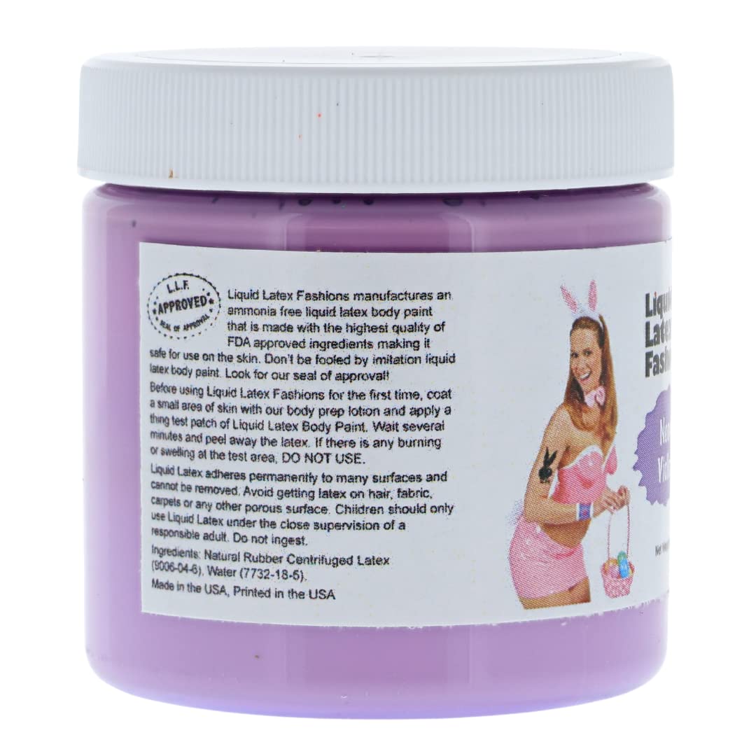 Liquid Latex Fashions- Ammonia Free Neon Violet Makeup Effects Body Costume Creation Paint for Adults and Kids, Ideal for Art and Cosplay, Easy