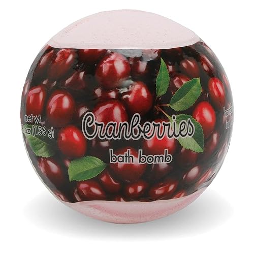 Primal Elements Cranberries Bath Bomb, 4.8 Ounce