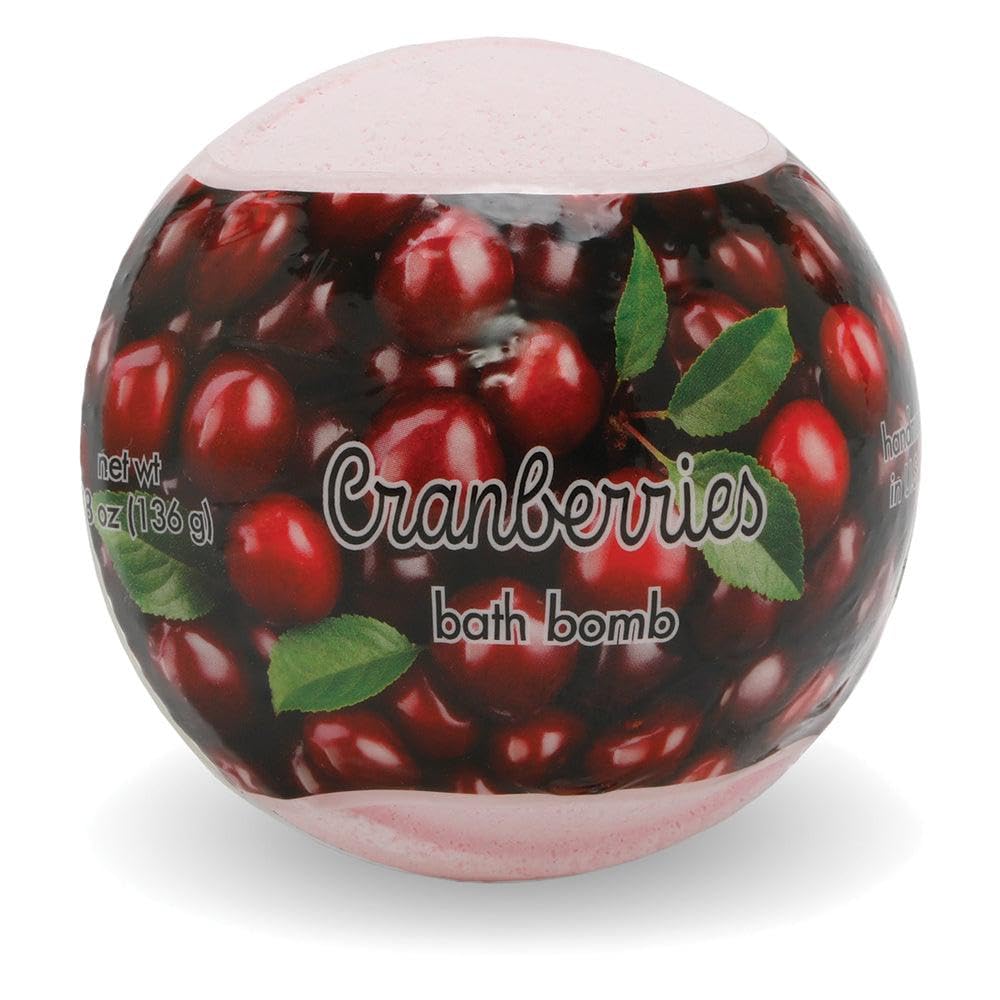 Primal Elements Cranberries Bath Bomb, 4.8 Ounce