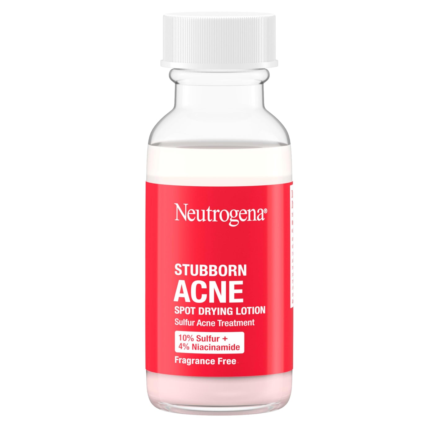 Neutrogena Stubborn Acne Spot Drying Lotion, Fragrance-Free Sulfur Acne Treatment Clears Acne By Drying Up & Shrinking Pimples, Paraben- & Oil-Free