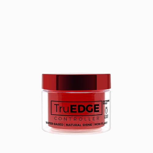 NICKA K NEW YORK Tyche TruEDGE Edge Controller - 100ml / 3.38 fl oz - Water-Based, Black Castor Oil & Hemp Seed Oil - Long-Lasting Hold, Non-Flaky