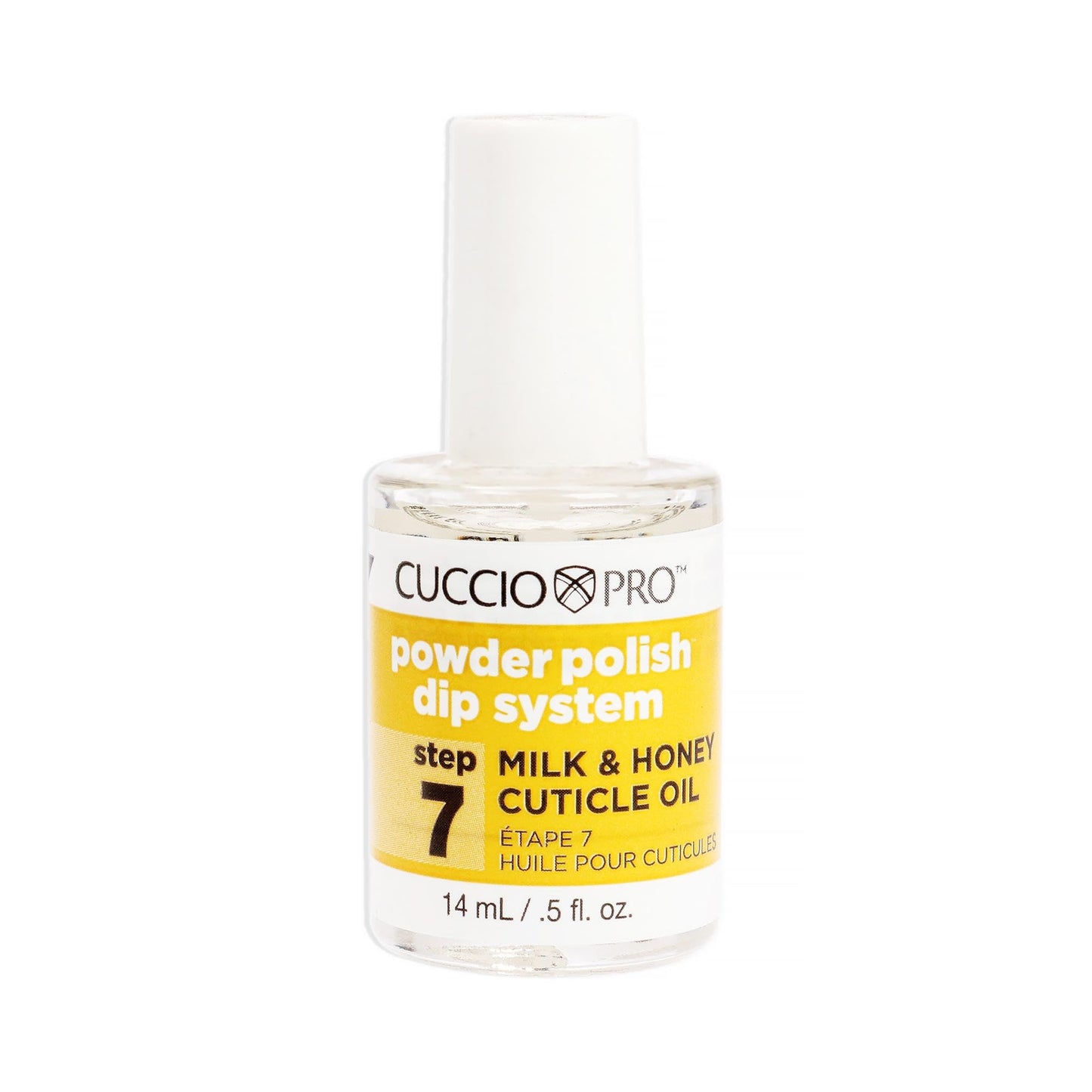 Cuccio Colour Powder Polish Dip System Step 7 - Moisturize And Nourish Your Nails - Keep Cuticles From Cracking - Milk And Honey Cuticle Oil Nail