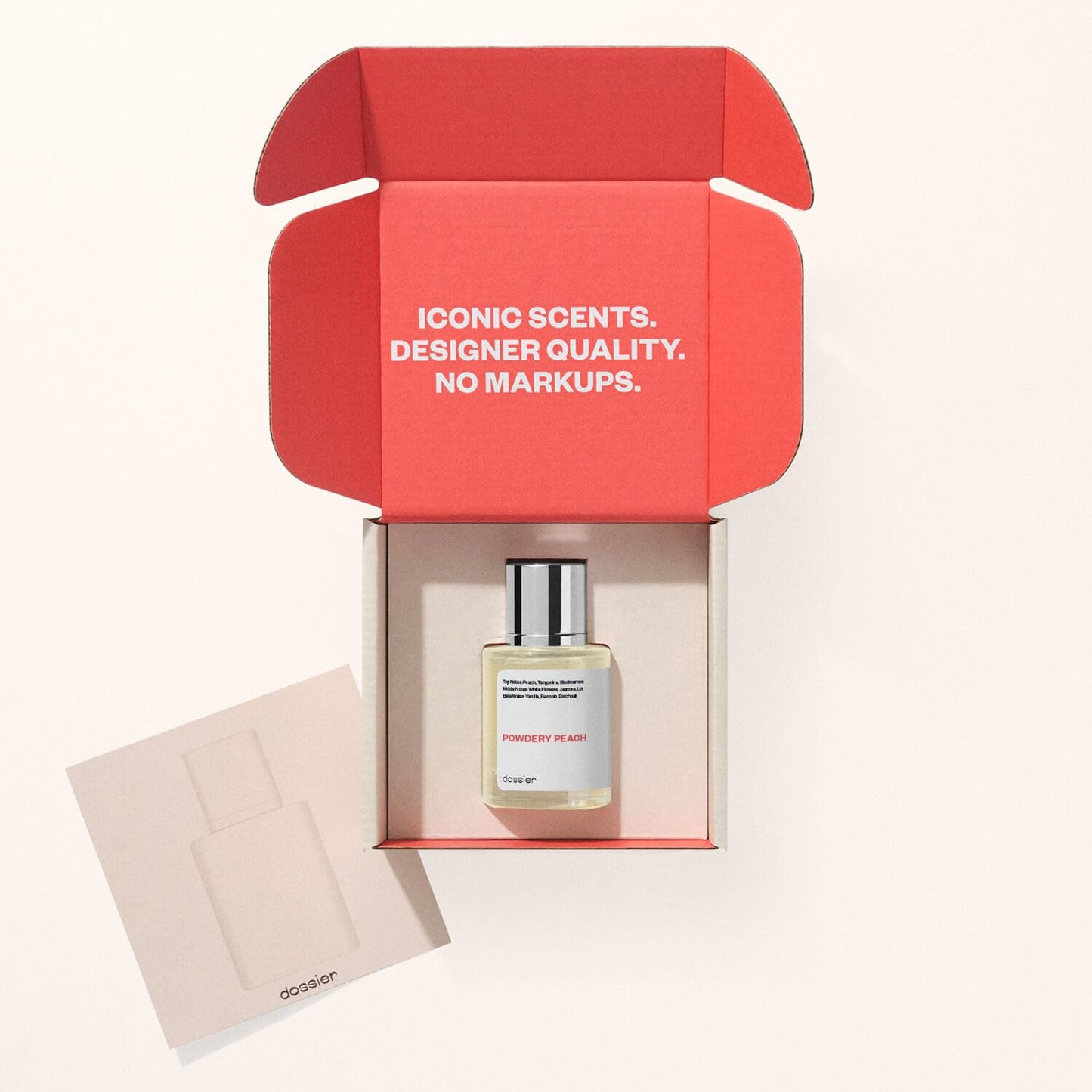 Dossier - Powdery Peach - Eau de Parfum - Inspired by J.Choo I Want Choo - Perfume Luxury - Pure Infused - Paraben-Free - Vegan - For Women