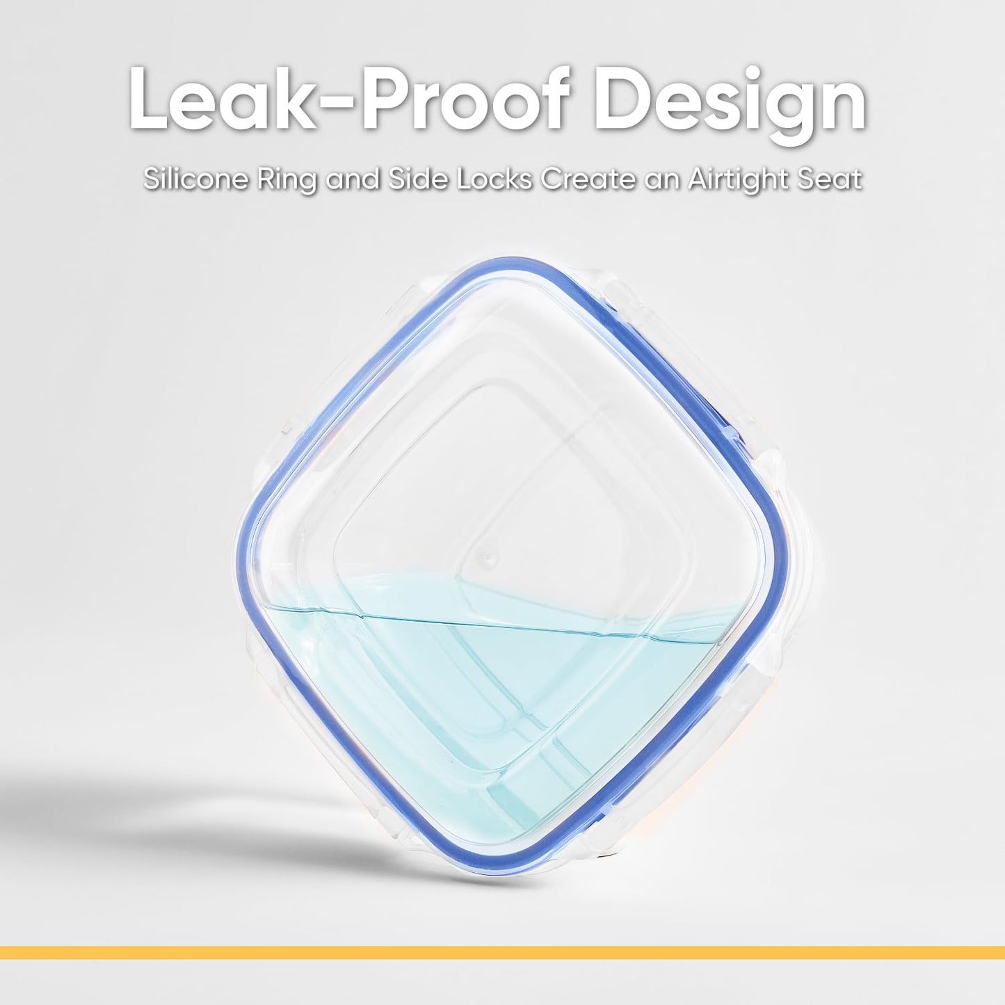 Superio Plastic Food Storage Containers with airtight Lid for Pantry, Fridge- BPA Free, Leakproof Sealed Container- Microwave, Dishwasher and Freezer…