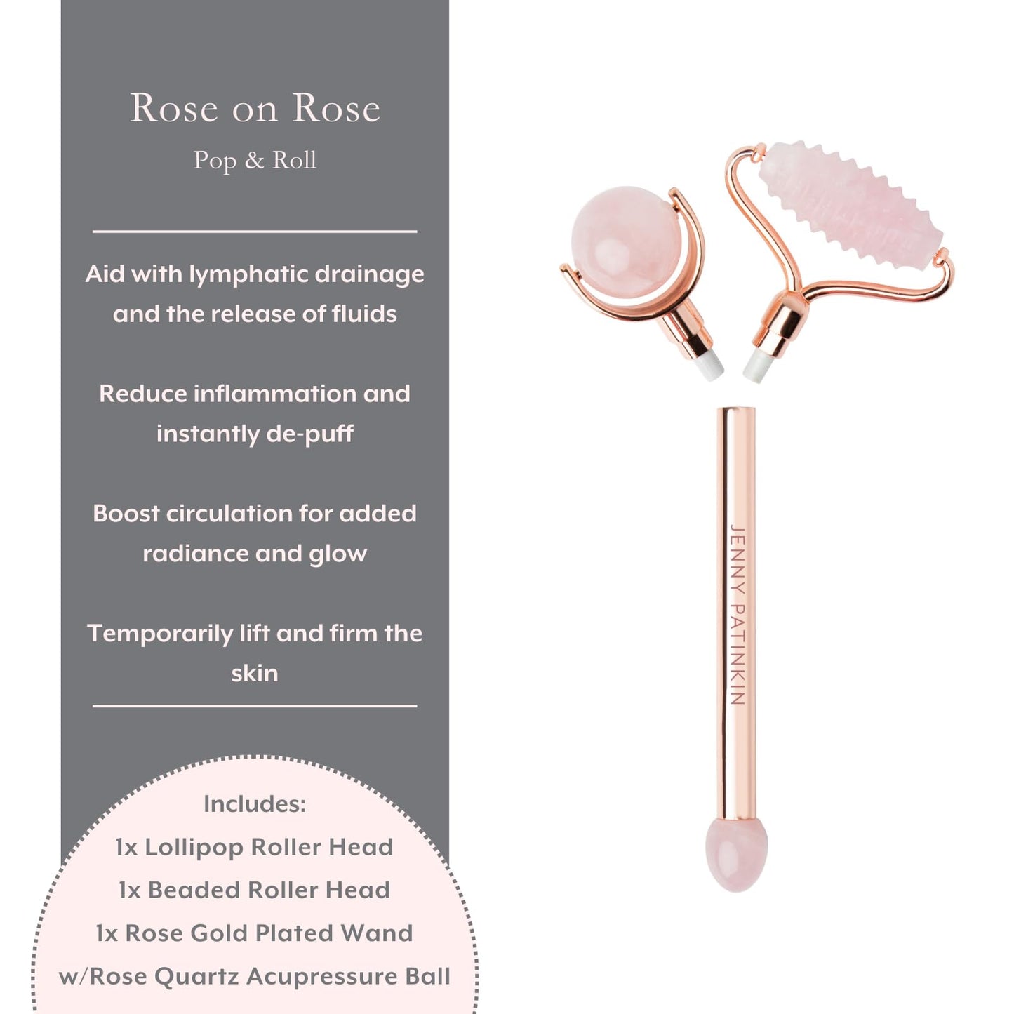 Jenny Patinkin Rose on Rose Pop and Roll Face Roller