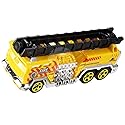 Hot Wheels 2013 5 Alarm Fire Truck Engine with Ladder in Yellow